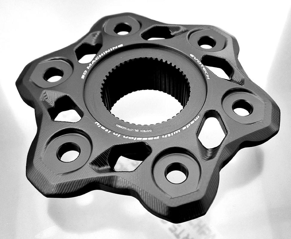 Ducati Streetfighter/Panigale V4 from 2020 Sprocket carrier in black by Evotech Italy